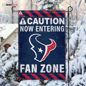 Houston Texans Fan Zone Flag, NFL Welcome Sport Flag - House Garden Decor Gift