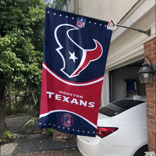 Houston Texans Football Team Flag, NFL Premium Two-sided Vertical Flag – House Garden Decor Gift