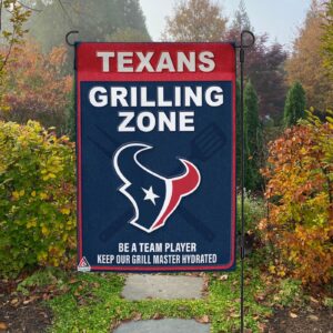 Houston Texans Grilling Zone Flag, Texans Football Fans BBQ Flag – House Garden Decor Gift