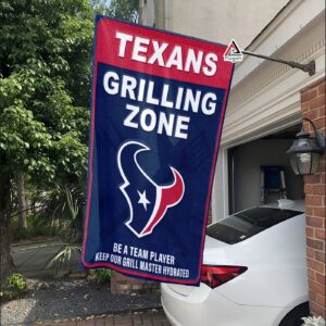 Houston Texans Grilling Zone Flag, Texans Football Fans BBQ Flag - House Garden Decor Gift 3