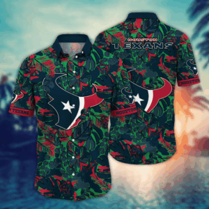 Houston Texans NFL Flower Hawaii Shirt  For Fans, Summer Football Shirts