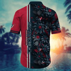 Houston Texans NFL Flower Hawaii Shirt   For Fans, Custom Summer Football Shirts