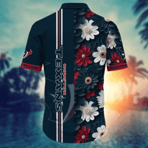 Houston Texans NFL Flower Hawaii Shirt   For Fans, Summer Football Shirts