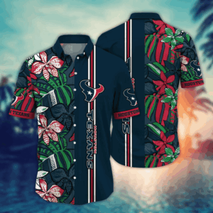 Houston Texans NFL Flower Hawaii Shirt   For Fans, Summer Football Shirts