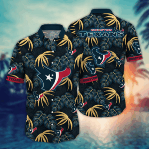 Houston Texans NFL Flower Hawaii Shirt   For Fans, Summer Football Shirts