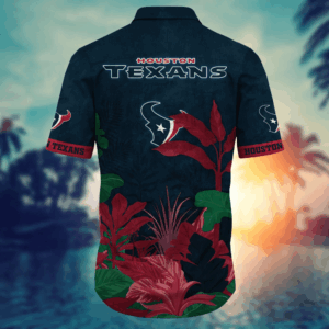 Houston Texans NFL Flower Hawaii Shirt   For Fans, Summer Football Shirts