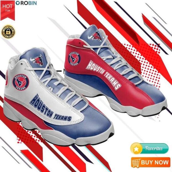 Official Houston Texans Jordan 13 Team Sneakers for Men and Women