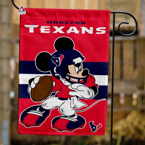 Houston Texans x Mickey Football Flag, NFL Premium Flag – House Garden Decor Gift