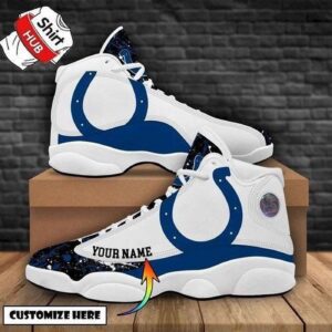 Indianapolis Colts Air Jordan 13 Custom Sneaker: Perfect Fan Gift