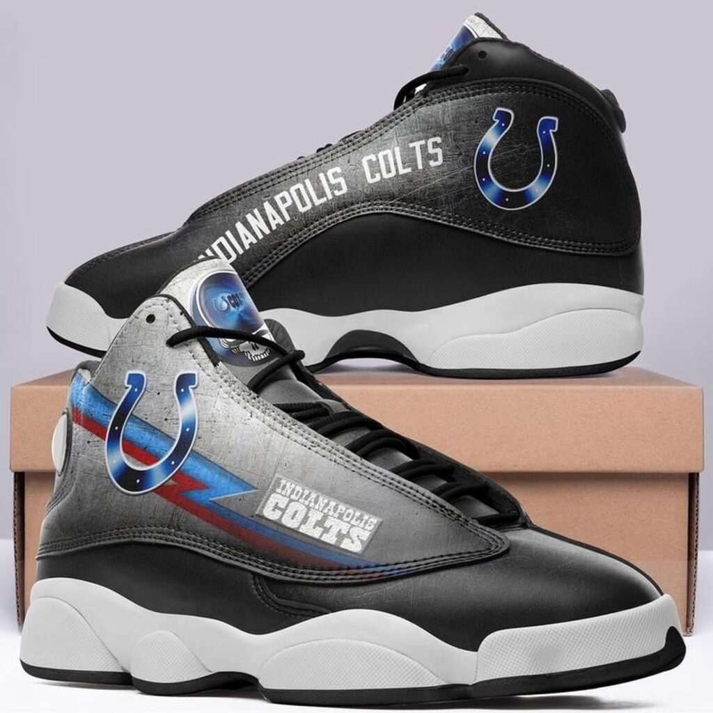Indianapolis Colts Air Jordan 13 Custom Sneakers – Perfect Gift for Fans Indianapolis Colts Air Jordan 13 Custom Sneakers – Perfect Gift for Fans