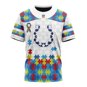 Indianapolis Colts Autism Awareness Unisex T-Shirt For Fans Gifts 2024