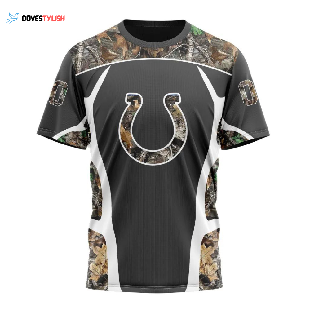 Indianapolis Colts Camo Hunting Unisex T-Shirt For Fans Gifts 2025 Indianapolis Colts Camo Hunting Unisex T-Shirt For Fans Gifts 2025