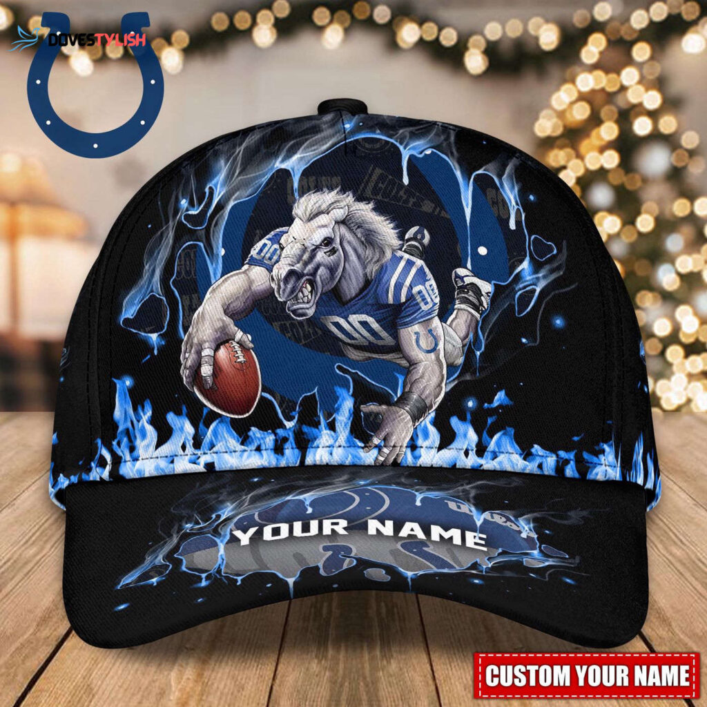 Indianapolis Colts Custom Name Classic, Baseball Caps  Gift for Men Women