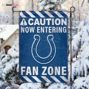 Indianapolis Colts Fan Zone Flag, NFL Welcome Sport Flag - House Garden Decor Gift