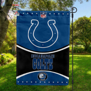 Indianapolis Colts Football Team Flag, NFL Premium Two-sided Vertical Flag - House Garden Decor Gift