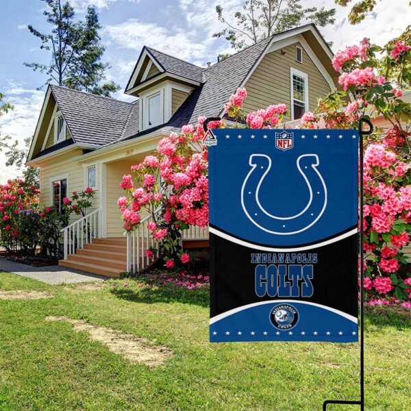 Indianapolis Colts Football Team Flag, NFL Premium Two-sided Vertical Flag – House Garden Decor Gift