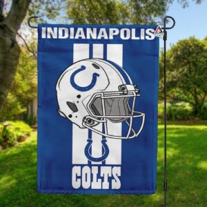 Indianapolis Colts Helmet Vertical Flag, Colts NFL Outdoor Flag – House Garden Decor Gift – House Garden Decor Gift