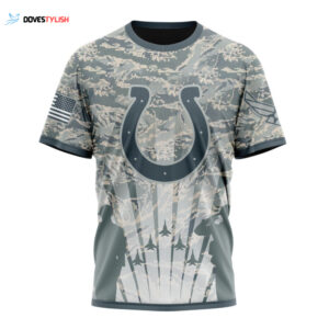 Indianapolis Colts Honor US Air Force Veterans Unisex T-Shirt For Fans Gifts 2025