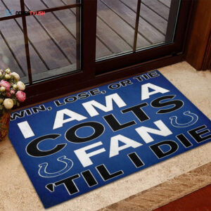 Indianapolis Colts I Am A Colts Fan Foldable Doormat Indoor Outdoor Welcome Mat Home Decor