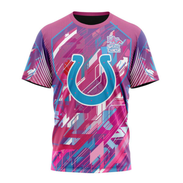 Indianapolis Colts I Pink I Can Fearless Again Breast Cancer Unisex T-Shirt For Fans Gifts 2024