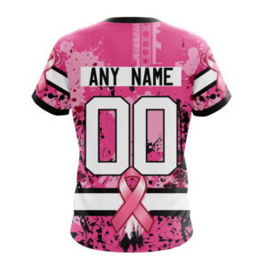 Indianapolis Colts I Pink I Can! In October We Wear Pink Breast Cancer Unisex T-Shirt For Fans Gifts 2024