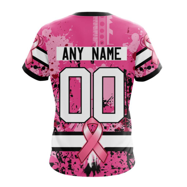 Indianapolis Colts I Pink I Can! In October We Wear Pink Breast Cancer Unisex T-Shirt For Fans Gifts 2024