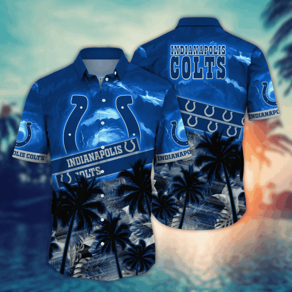 Indianapolis Colts NFL Flower Hawaii Shirt   For Fans, Summer Football Shirts