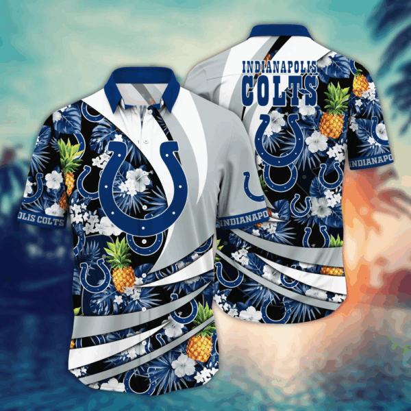 Indianapolis Colts NFL Flower Hawaii Shirt  For Fans, Summer Football Shirts