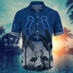 Indianapolis Colts NFL Flower Hawaii Shirt   For Fans, Summer Football Shirts