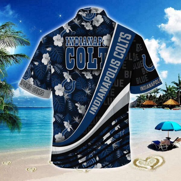 Indianapolis Colts NFL-Summer Hawaii Shirt With Tropical Flower Pattern For Fans