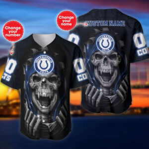 Indianapolis Colts Personalized Baseball Jersey