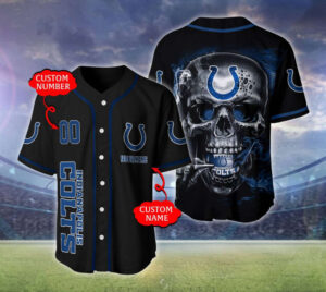 Indianapolis Colts Personalized Baseball Jersey