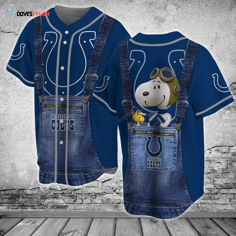 Indianapolis Colts Personalized Baseball Jersey
