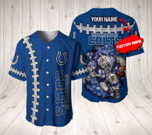 Indianapolis Colts Personalized Baseball Jersey