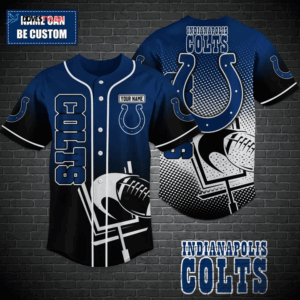 Indianapolis Colts Personalized Baseball Jersey