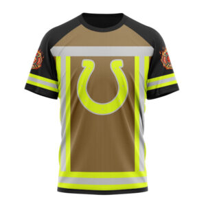Indianapolis Colts Special Firefighter Uniform Design Unisex T-Shirt For Fans Gifts 2024