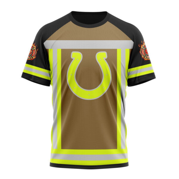 Indianapolis Colts Special Firefighter Uniform Design Unisex T-Shirt For Fans Gifts 2024