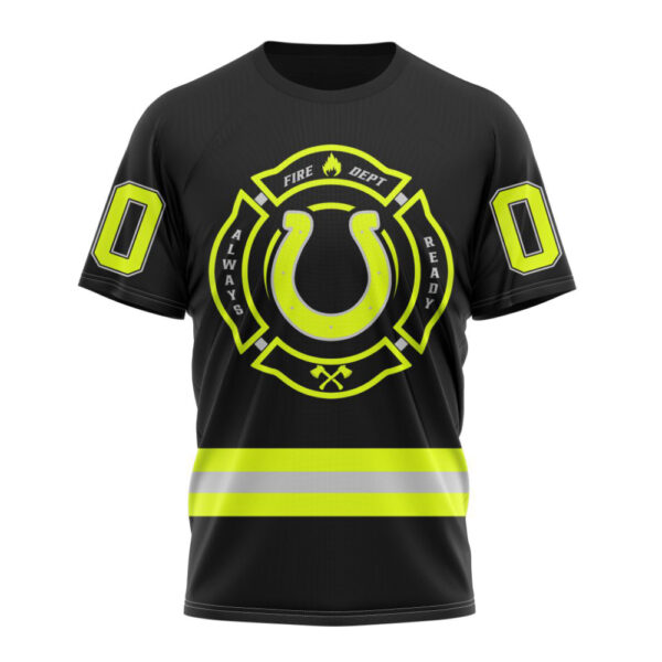Indianapolis Colts Special FireFighter Uniform Design Unisex T-Shirt For Fans Gifts 2024