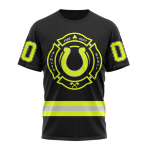 Indianapolis Colts Special FireFighter Uniform Design Unisex T-Shirt For Fans Gifts 2025