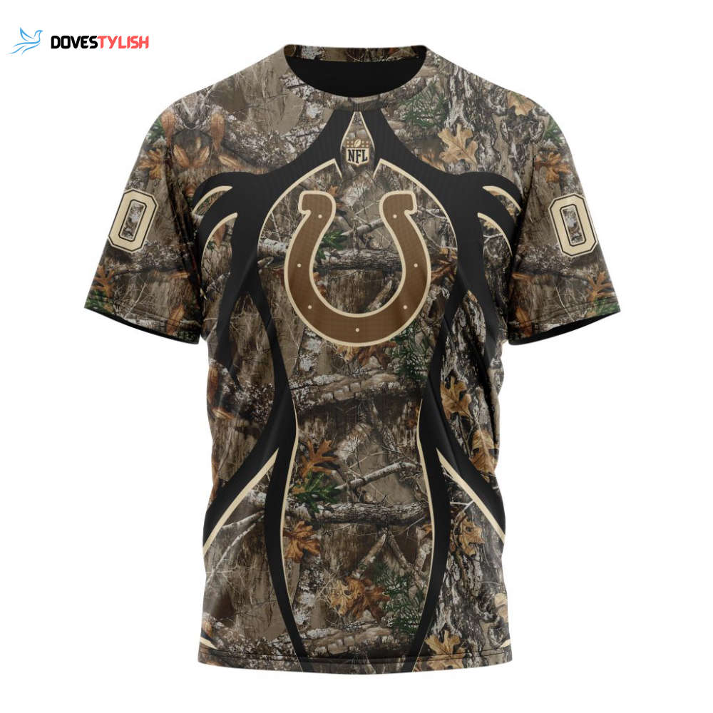 Indianapolis Colts Special Hunting Camo Unisex T-Shirt For Fans Gifts 2025 Indianapolis Colts Special Hunting Camo Unisex T-Shirt For Fans Gifts 2025
