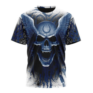 Indianapolis Colts Special Kits With Skull Art Unisex T-Shirt For Fans Gifts 2024