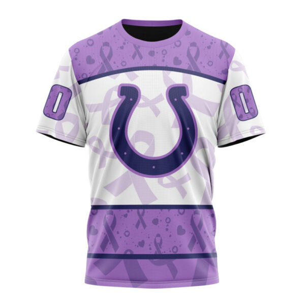 Indianapolis Colts Special Lavender Fights Cancer Unisex T-Shirt For Fans Gifts 2024