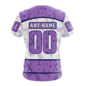 Indianapolis Colts Special Lavender Fights Cancer Unisex T-Shirt For Fans Gifts 2024 3