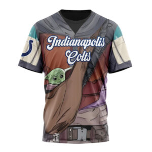 Indianapolis Colts Specialized Mandalorian And Baby Yoda Unisex T-Shirt For Fans Gifts 2025
