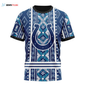 Indianapolis Colts Specialized Pattern Native Concepts Unisex T-Shirt For Fans Gifts 2024