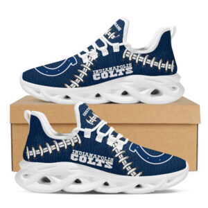 Indianapolis Coltsfootball Leather Surface Max Soul    Clunky Sneaker For Men Women