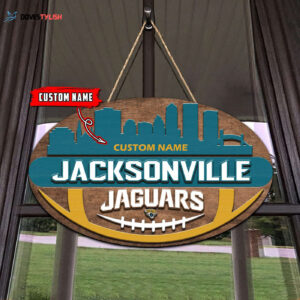 Jacksonville Jaguars 2 Layers Wooden Sign - Home Decor Gift