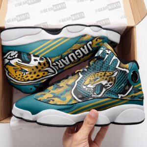 Official Jacksonville Jaguars Air Jordan 13 Custom Sneaker – Perfect Gift for Fans
