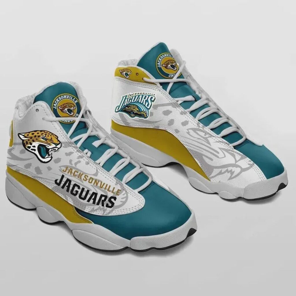 Jacksonville Jaguars Air Jordan 13 Sneaker Custom – Perfect Gift for Fans!