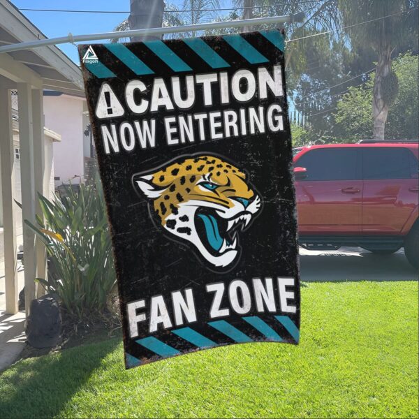 Jacksonville Jaguars Fan Zone Flag, NFL Welcome Sport Flag – House Garden Decor Gift